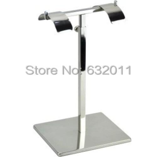 Mirror polishing silver Stainless metal Handbag holder Stand hook bag hair hat holder rack showing display standing