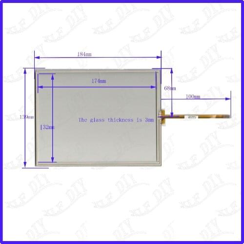 ZhiYuSun 184*139 Touch screen sensor 184mm*139mm for For industrial control Resistance screen 8.4inch 4lines