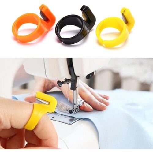 1PC Finger Blade Needle Craft Home Plastic Thimble Sewing Ring Thread Cutter DIY Household Sewing Machine Accessory
