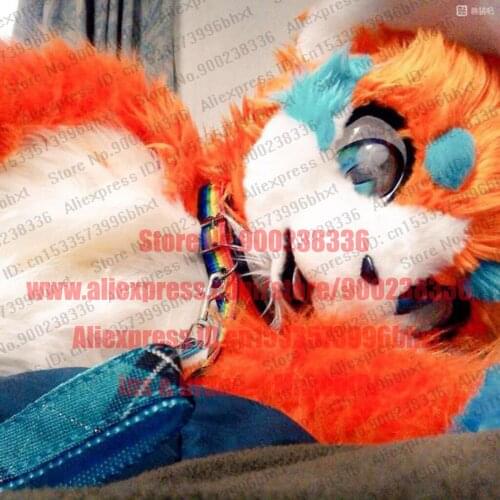 3-D Eyes Fursuit Fullsuit Huksy Dog Costumes Full Furry Suit Furries Anime BJ0015 Teen Costumes Full Furry Suit FOR Child Adult