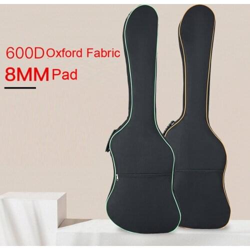 600D Colorful Edge Oxford Fabric Electric Guitar Case 40/41 Inch Gig Bag Double Straps Pad 8mm Cotton Thickening Soft Cover