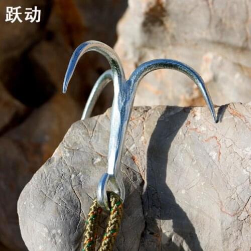 Mountaineering rope hook stainless steel climbing claws rescue tiger claw survive climbing hooks