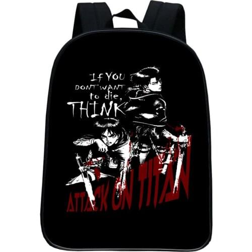 Attack On Titan Backpacks Boys Girls Anime School Bag For Fashion Cartoon Print backpack Knapsack