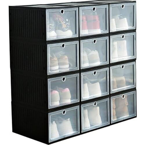 Drawer Type Basketball Shoe Box Large Storage Hard Plastic Simple Sneaker Assembly For AJ Shoes Organizer Drawer Box