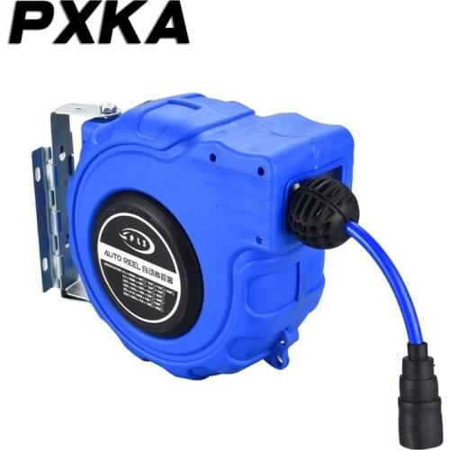 Free shipping Automatic Telescopic Coiler Recovers PU Gripper Pneumatic Tool 12*8MM Tracheal Air Blower Car Beauty