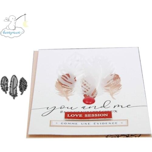 CH plumes Metal Cutting Dies 3D DIY Scrapbooking Carbon Sharp Craft Die Photo Invitation Cards Decoration