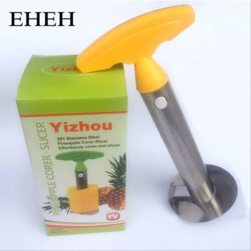EHEH Premium Pineapple Corer Remover Stainless Steel Fruit Pineapple Peeler Corer Slicer Cutter