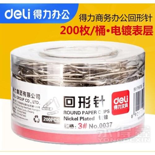 Stationery barreled paper clip 0037 paper clip 30mm pin box binding supplies