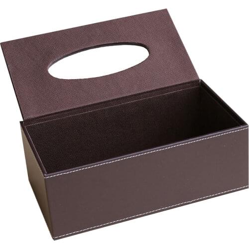 PU Tissue Box Holder,Tissue Box Cover Napkin Holder Modern Facial Tissue Box Tissue Dispenser for Home Office Car Tissue Cover