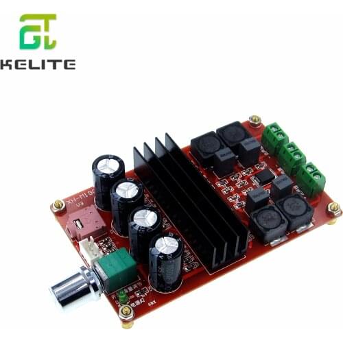 XH-M190 Tube Digital Amplifier Audio Board TPA3116 Power Audio Amp 2.0 Class D Amplifiers Stereo HIFI amplifier DC12-24V 2*100W