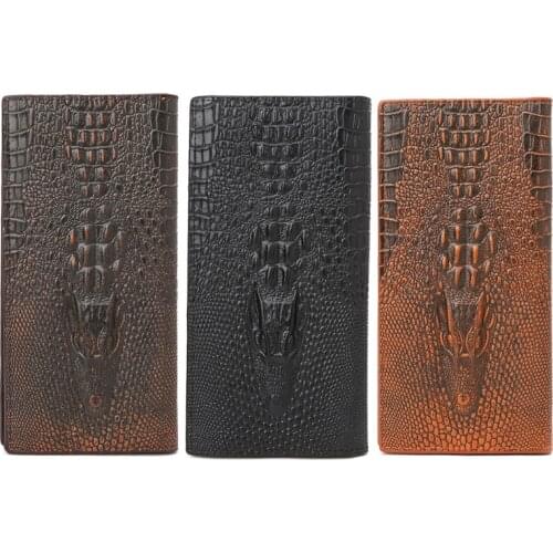Mens 3D Alligator Wallet Bifold ID Card Holder Purse Case Long Clutch Billfold Au02 21 Dropshipping