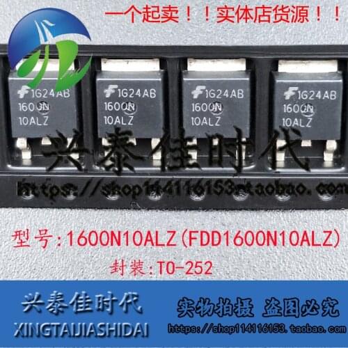 Original new 5pcs/ 1600N10ALZ FDD1600N10ALZ TO-252 100V