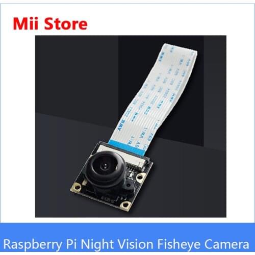 Raspberry Pi Night Vision Fisheye Camera Wide Angle 5MP OV5647 Camera Suit for Raspberry Pi 3/2