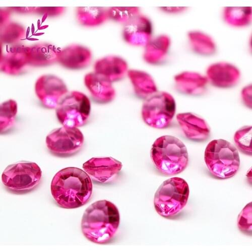 SALE! 500pcs 6 mm gems Wedding Party confetti Crystal Diamond Culet Faceted D0703