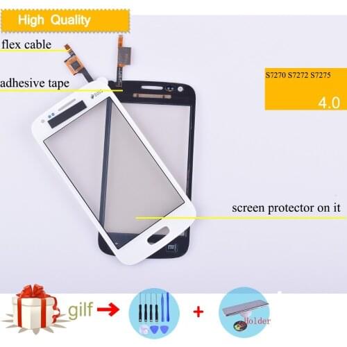 S7270 TouchScreen For Samsung Galaxy Ace 3 S7270 TOUCH S7272 S7275 Touch screen Panel Digitizer Sensor Glass Lens blue white