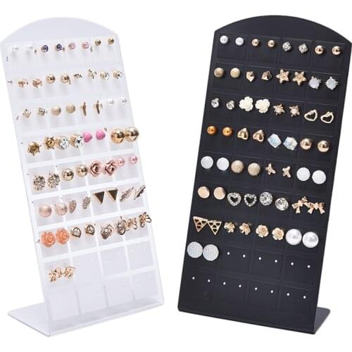 72 Holes Earring Jewelry Display Holder Rack Stand Showcase Organizer Shelf Mould Multi-layer Stud Earrings Storage Rack Storage