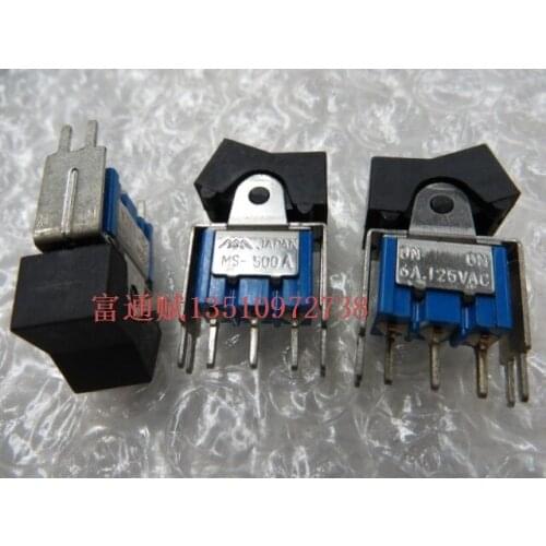 [VK] Imported Japan warping plate switch MS-500A 6A125VAC tripod 2 ON-ON belt bracket