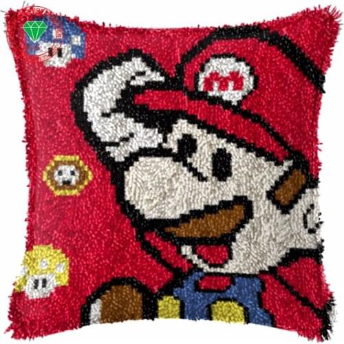 Needlework Cross-stitch carpet cushion Patchwork Pillowcase diy pillowcase embroidery thread Latch hook rug kit Home Decor