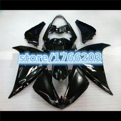 YZF R1 2009 2010 2011 all brilliant black pure black YZF R1 09 10 11 12 New Design Fairing Body Kit Bodywork For