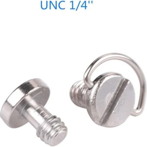 10pcs 1/4 camera screw for quick release plate 1/4 inch Folding D-Ring Adapter Tripod Monopod Quick Release Plate Camera