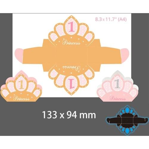 133*94mm Imperial Crown New Cutting Dies Scrapbook Decoration Embossing Paper Craft Album Card Punch Knife Mold