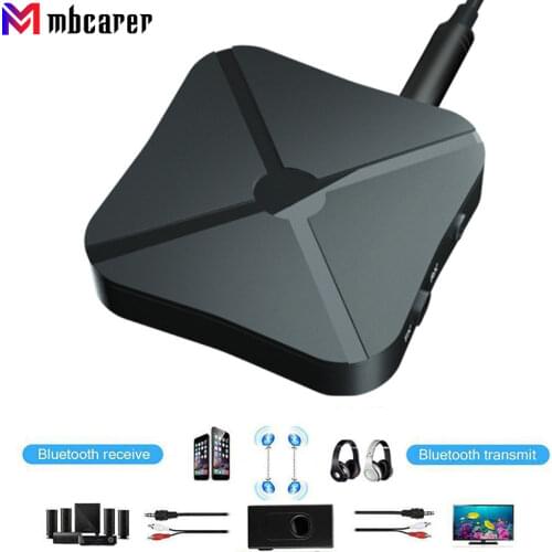 2 in 1 Bluetooth Receiver Transmitter Stereo Music Wireless Bluetooth Audio Adapter 3.5mm AUX Audio For TV PC MP3 Z2