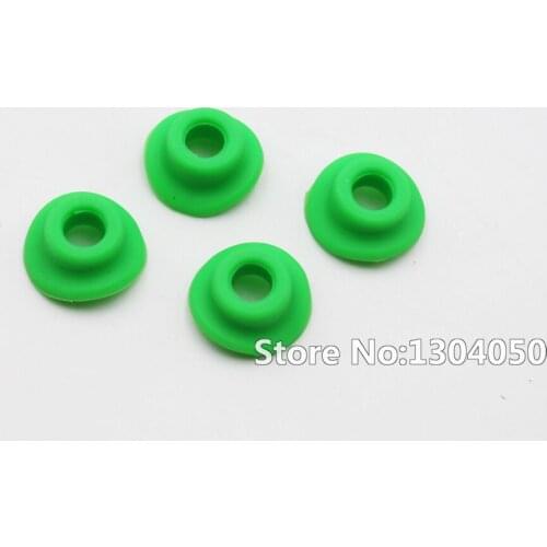 4PCS Silicone Valve Mouth Washers Gasket Spacer Fits Dirt Pit Bike Motocross Motorcycle CRF YZF RMZ KLX green