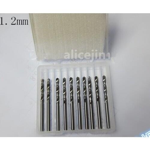 50PCS/let 1.2MM 2 Flute Tungsten steel cnc carbide drill bit