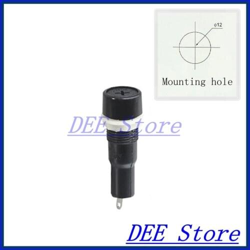 5x20 mini fuse block Fuse Holder Box Chassis Panel Mount fuseholder fuse holders for 5*20mm cylindrical Glass Tube/Ceramics fuse