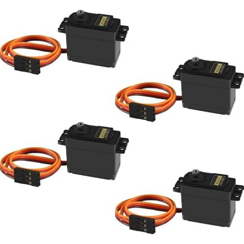 4Pcs MG995 Analog RC Servo Metal Gear Servo Torque Digital Servo Motor for Smart Car Robot Boat RC Helicopter Airplane Control