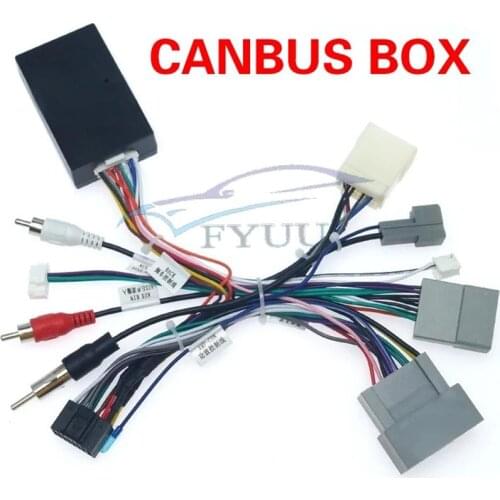 Car Audio Radio CD Player 16PIN Android Power Calbe Adapter With Canbus Box For Honda Civic CRV Media Wiring Harness