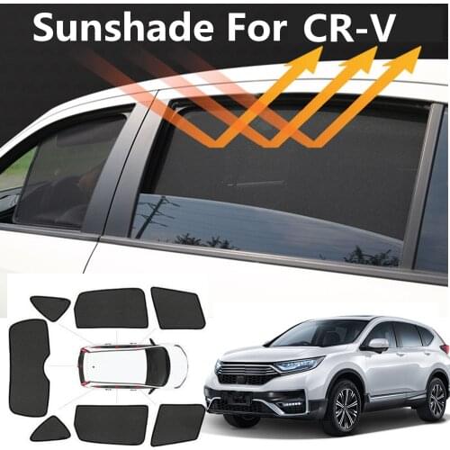 Car Window Shade For Honda CRV CR-V 2017 2018 2019 2020 2021 UV Protection Mesh Window Sunshade Car Curtain Accessories