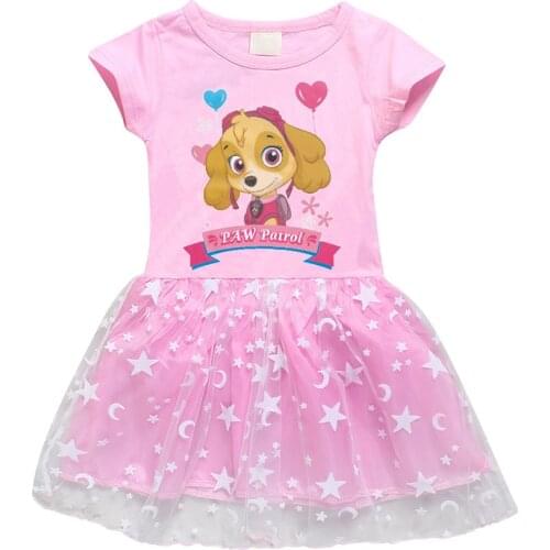 PAW PATROL Girls Dress Wedding Birthday Party Princess Dresse for Girl Dresses Kids Children Clothing