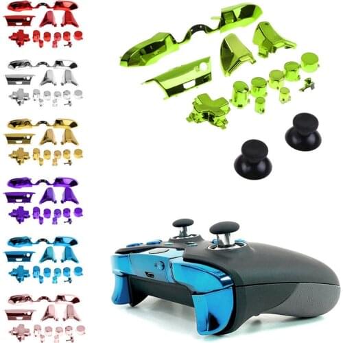 For XBOX ONE Elite 3.5MM Game Controller Repair Parts Replacement Electroplating Handle Buttons Set Game Controller Button