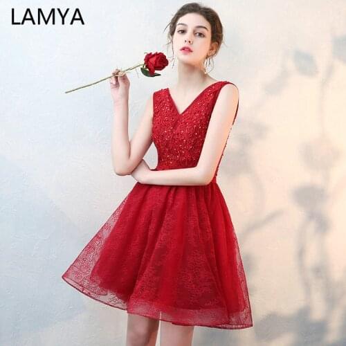 LAMYA Elegant Lace With Beading Prom Party Dress Illusion Appliques Evening Dresses Off The Shoulder Formal Gown robe de soiree