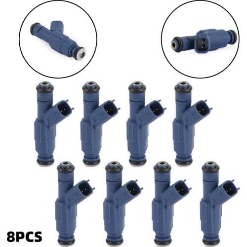 Areyourshop 8PCS Fuel Injectors Fit For Ford Mustang 4.6L 5.0L V8 1996-2014 0280156127 FJ801 2R3Z-BA Car Auto Accessories Parts
