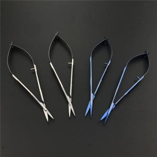 12.5cm Titanium scissors Ophthalmic Surgery scissors Ophthalmic Instruments