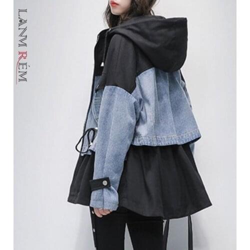 Женские куртки с капюшоном LANMREM China At AliExpress