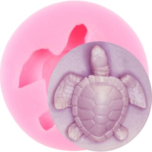 Sea Turtle Silicone Molds DIY Tortoise Fondant Mold Cake Decorating Tools Candy Chocolate Mould Handmade Soap Resin Clay Moulds