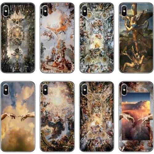 Vintage Painting Paradise Angel Soft Phone Case For Samsung Galaxy A70 A60 A50 A40 A30 A10 A9 A7 A5 A3 A8 A6 Plus 2018 2017 2016
