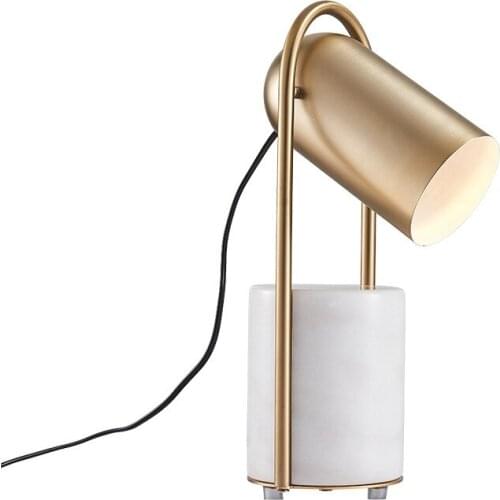 Marble table lamp luxury table lamp Gu10 table lamp gold color good quality marble designer table light study room lighting