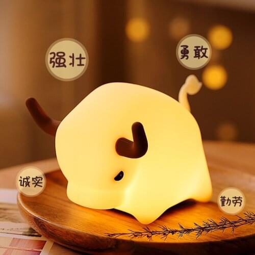 Night light eye protection bedside lamp usb bedroom new sleeping light led with sleeping light atmosphere light