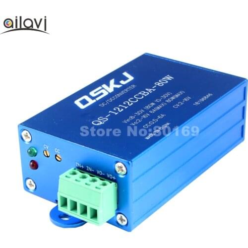 Low Ripple Auto Boost Buck Converter DC 8-30V to DC 2-16V 80W CC CV Step-up/down Power Supply Regulator