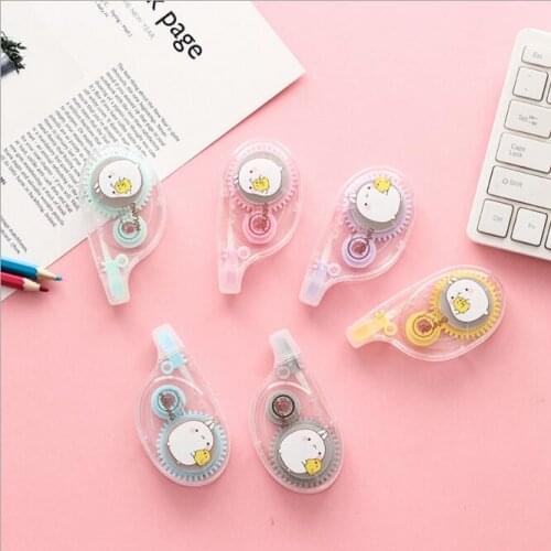 6pcs/box White Out Correction Tape Pen Girls Birthday Gift School Office Children Stationery