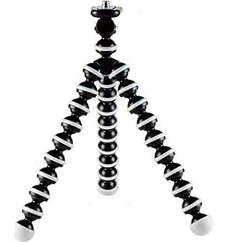 Black Mini Octopus Tripod Stand Camera Mobile Phone Tripods Desktop Stand for GoPro Hero 7 6 5 Action Cam Holder