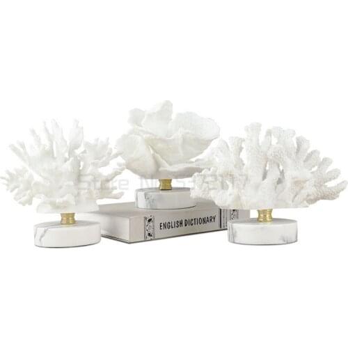 Nordic Art Resin Coral Crafts Decorationliving Room TV Cabinet Cafe Clothing Storefurnishings Modern Home Decoration Accessories