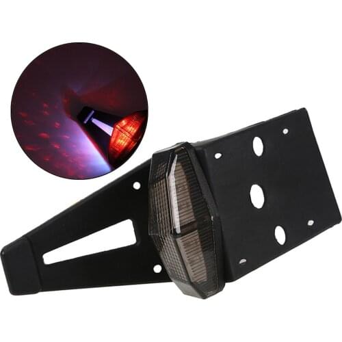 Universal Smoke Len Motorcycle Fender LED Brake Stop Rear Tail Turn Light Enduro Dirt Bike Low Power Consumption High Output