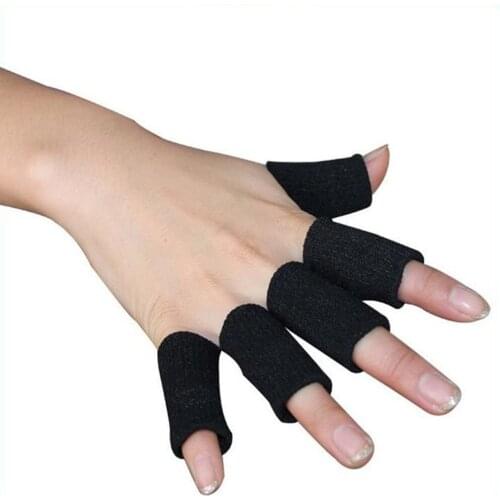 10Pcs Finger Protector Sleeve Support Basketball Sports Thumb Brace Protector Aid Arthritis Band Wraps Finger Sleeves