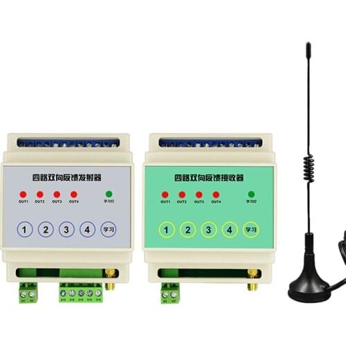 Wireless Remote I/O Controller Relay Control PLC IO Switch Signal Acquisition And Transmission Communication 433MHz