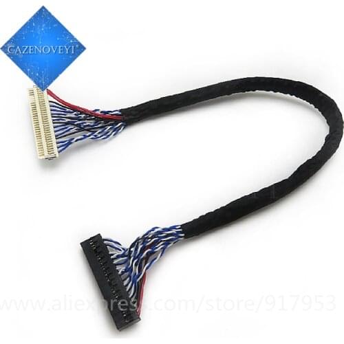 1pcs/lot 8 Bit LVDS Cable FIX-30 Pin 2ch For 17-26inch LCD/LED Panel Controller 25cm Drop Shipping In Stock